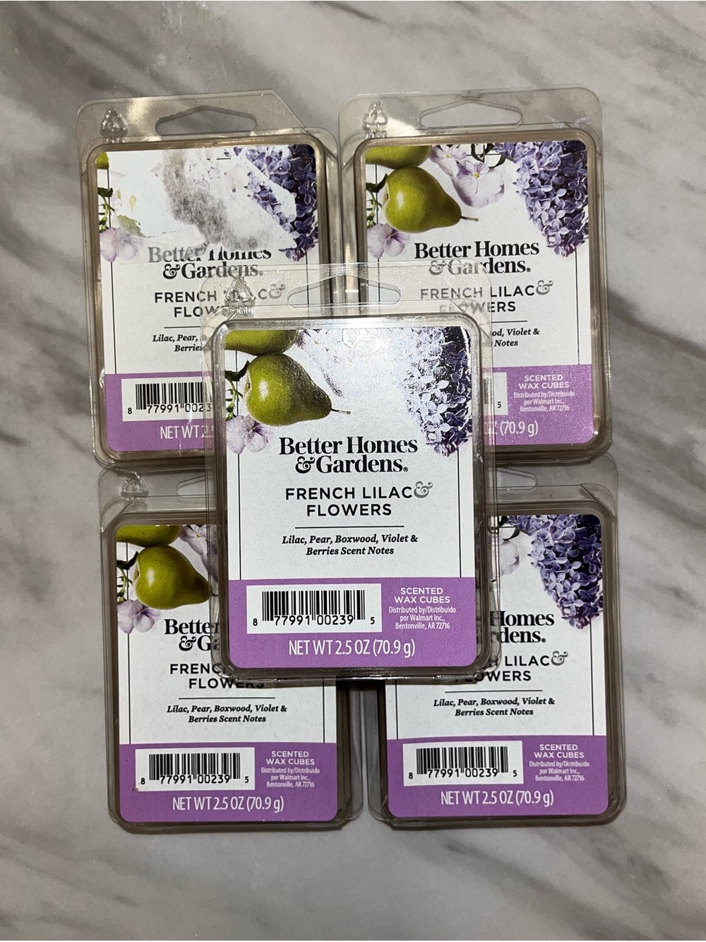 NIB Better Homes Gardens French Lilac Wax Melts 5 Pack 2.5oz